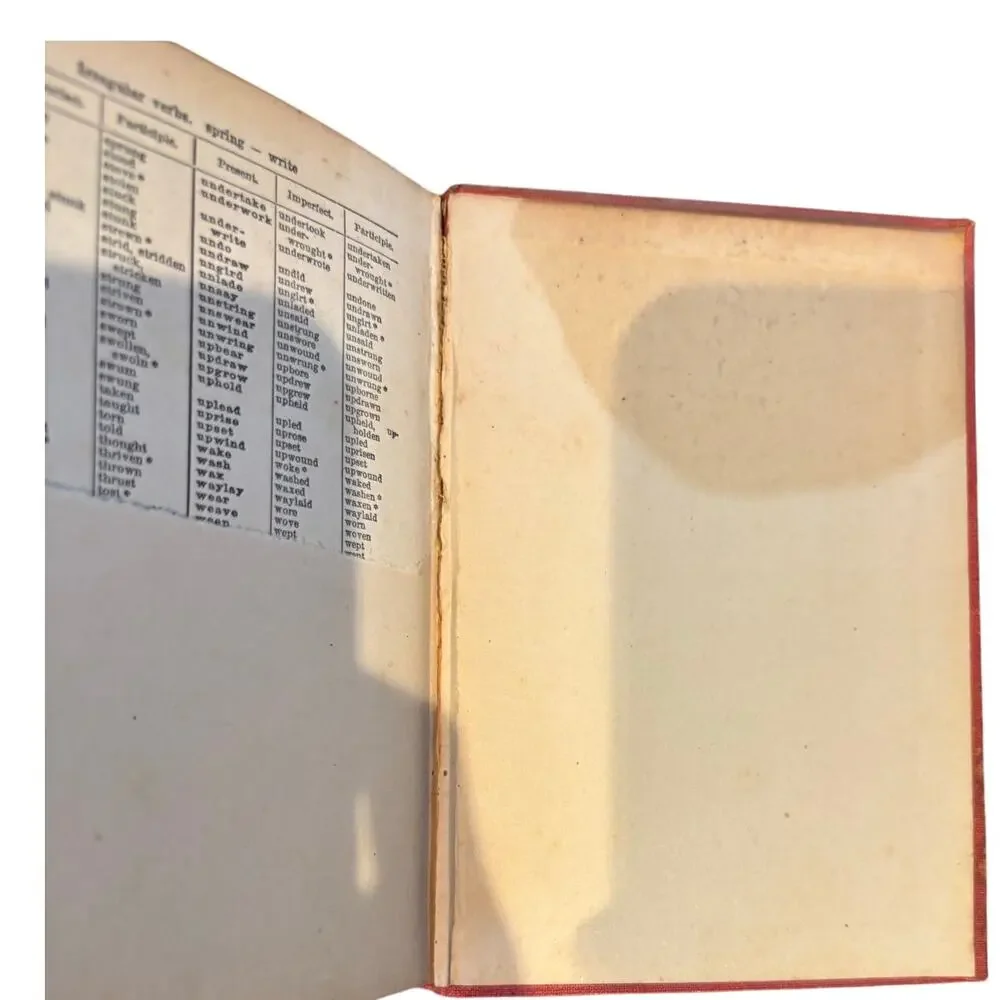 Vintage 1930's Burt's Spanish-English Dictionary Book, Wessely & Girones, HC